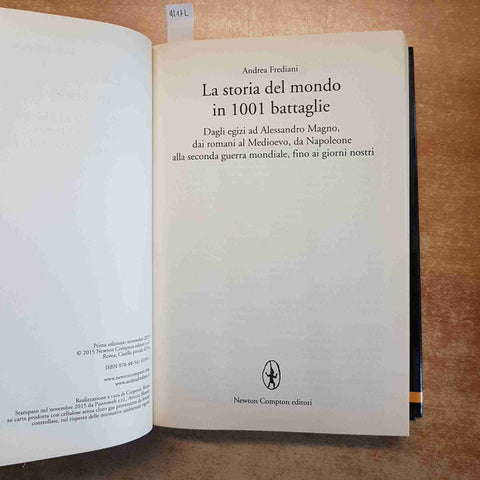 LA STORIA DEL MONDO IN 1001 BATTAGLIE - ANDREA FREDIANI 2015 NEWTON COMPTON
