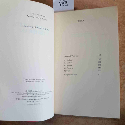 LEGGERE LOLITA A TEHERAN AZAR NAFISI ADELPHI NARRATIVA IRAN 2004 emancipazione