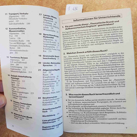 THEMATISCHER GRUND- UND AUFBAUWORTSCHATZ ENGLISCH 1997 KLETT - NEUBEARBEITUNG