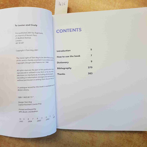 DICTIONARY OF PHOTOGRAPHY AND DIGITAL IMAGING - TOM ANG 2005 INGLESE