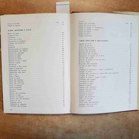 IL LIBRO DELLA VERA CUCINA FIORENTINA PAOLO PETRONI 1977 BONECHI RICETTE TOSCANE