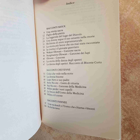 FIABE SIOUX E CHEYENNE FREDERICK HETMANN MONDADORI LEGGENDE INDIANI 1997 CDE