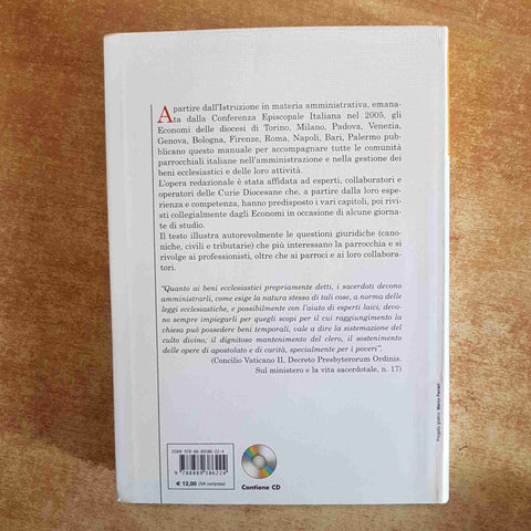 LA GESTIONE E L'AMMINISTRAZIONE DELLA PARROCCHIA CON CD ALLEGATO 2008 EDB