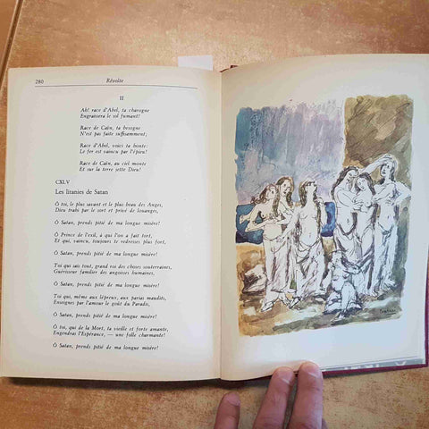 CHARLES BAUDELAIRE - I FIORI DEL MALE - CURCIO 1967 EDIZIONE ILLUSTRATA RILEGATA