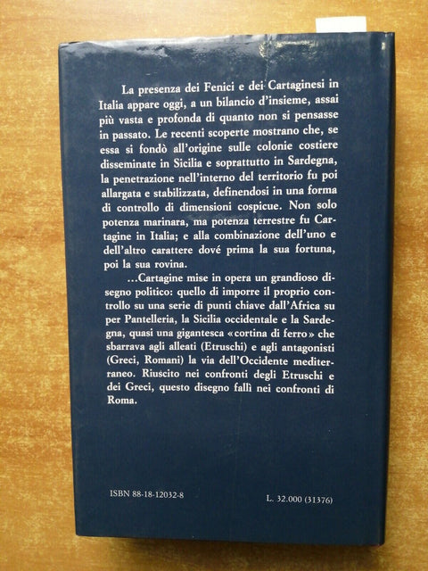 ITALIA PUNICA - SABATINO MOSCATI 1ED. RUSCONI 1986 archeologia illustrato(