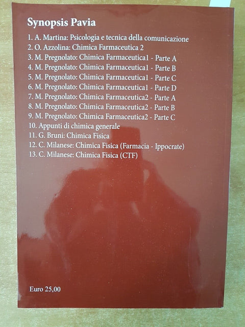 SYNOPSIS CHIMICA FARMACEUTICA 1 PARTE C farmaci... 2017 Pregnolato MEDEA (7