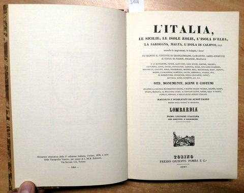 AUDOT PADRE - L'ITALIA, LE SICILIE, LE ISOLE EOLIE, LOMBARDIA (5104)