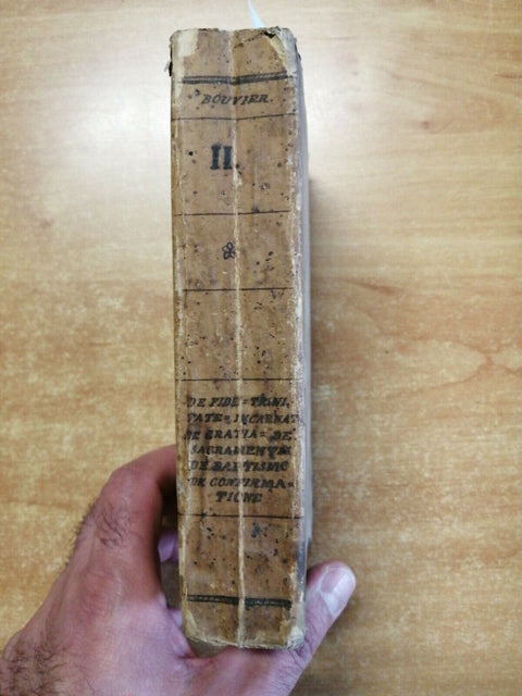 INSTITUTIONES THEOLOGICAE AD USUM SEMINARIORUM 1859 J.B. BOUVIER (3451A