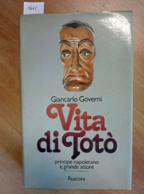 VITA DI TOTO' PRINCIPE NAPOLETANO GRANDE ATTORE 1980 GOVERNI 1ED. RUSCONI 1645