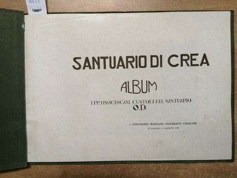 SANTUARIO DI CREA - ALBUM FOTOGRAFICO - 1923 CONGRESSO MARIANO DIOCESANO (4