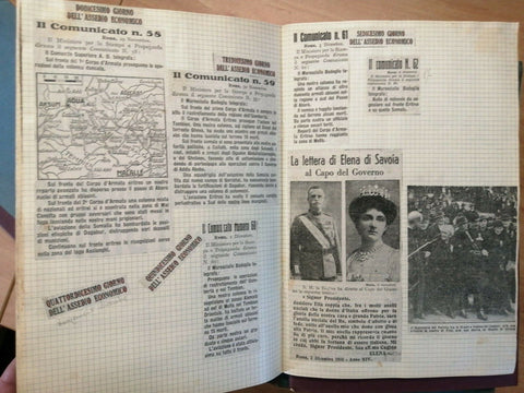 LOTTO 10 ALBUM RITAGLI DI GIORNALI ORIGINALI MUSSOLINI FASCISMO ANNI '30 '40