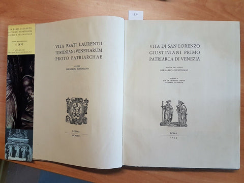 RARO VITA DI SAN LORENZO GIUSTINIANI PRIMO PATRIARCA DI VENEZIA - 1962 - (3