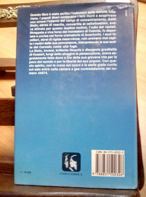 EDITH STEIN dall'universita' al lager di Auschwitz - 1987 - De Miribel -
