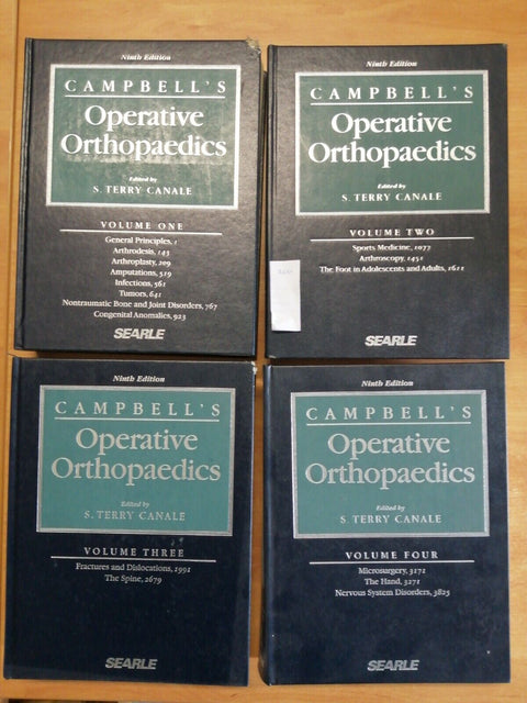 Campbell's Operative Orthopaedics 4 voll. Ninth Edition 9000 illustrazioni 4410