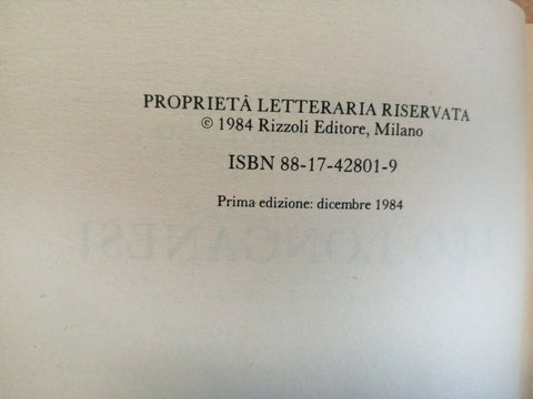 INDRO MONTANELLI MARCELLO STAGLIENO - LEO LONGANESI 1 ED. RIZZOLI 1984 (35