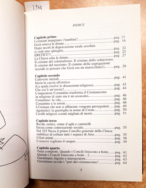 JACOPO FO SERGIO TOMAT - IL LIBRO NERO DEL CRISTIANESIMO 2000 NUOVI MONDI