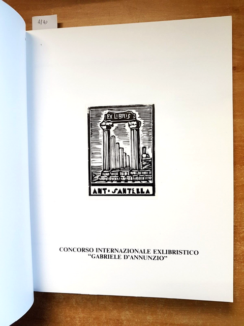 GABRIELE D'ANNUNZIO 50 ANNIVERSARIO 1938-1988 concorso exlibristico PESCARA494