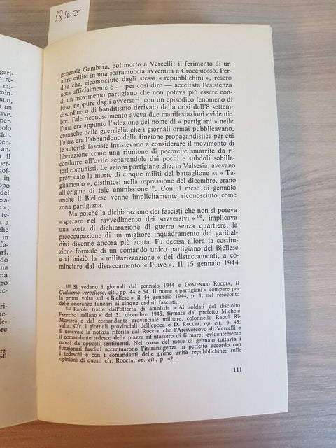 LA RESISTENZA NEL BIELLESE - POMA, PERONA - GUANDA - 1972 Biella Piemonte (