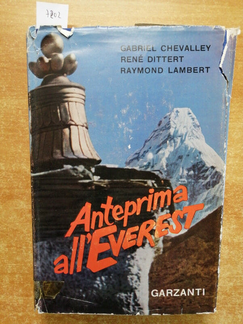 ANTEPRIMA ALL'EVEREST Chevalley Dittert Lambert 1954 GARZANTI Himalaya Nepal720