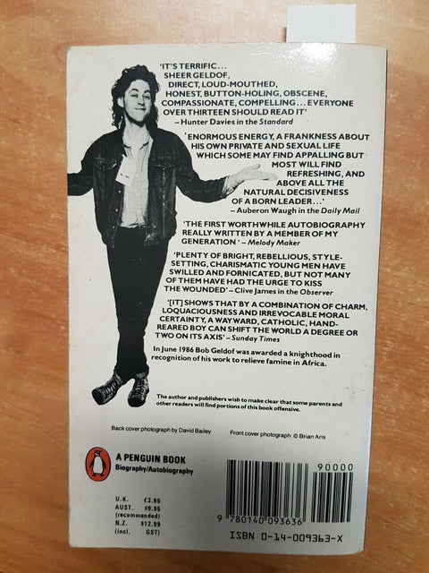 BOB GELDOF - IS THAT IT? - PENGUIN BOOKS - 1986 - BIOGRAFIA - musica (3742o