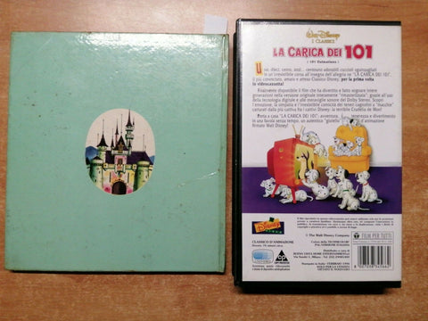 libro + vhs LA CARICA DEI 101 WALT DISNEY 1ED. MONDADORI 1961 (vhs 1996