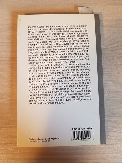 L'ESPERIMENTO DI DANIEL KESSERICH - Fritz Leiber - Nord 1998 ROMANZO COSMO