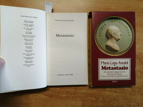 METASTASIO - MARIA LUISA ASTALDI 1979 RIZZOLI 1 ED. - MONTANELLI (3295C