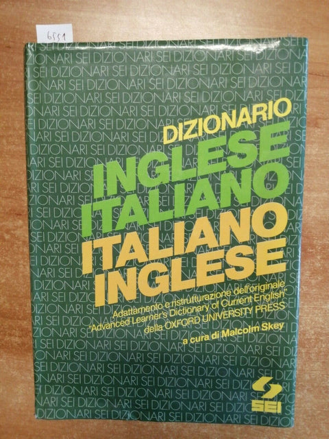 DIZIONARIO BILINGUE INGLESE-ITALIANO ITALIANO-INGLESE EDITRICE SEI (6551