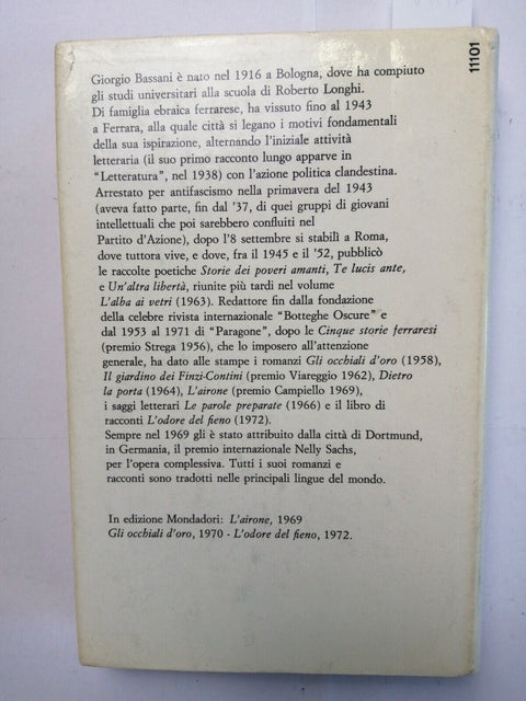 GIORGIO BASSANI Il romanzo di Ferrara 1 DENTRO LE MURA 1973 Mondadori 1ED(