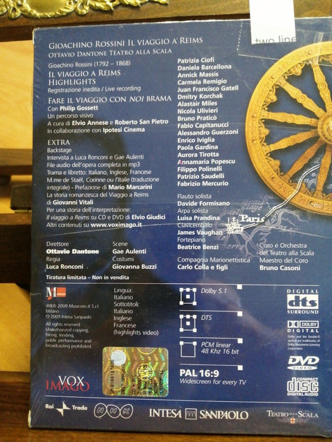 ROSSINI - IL VIAGGIO A REIMS dvd DANTONE - TEATRO ALLA SCALA Intesa SanPaolo