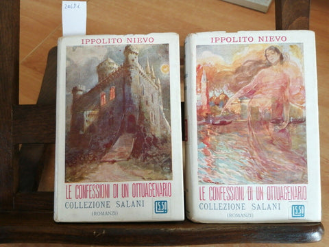 Ippolito Nievo - le confessioni di un ottuagenario 1924 Salani 2 volumi (24