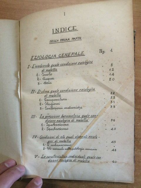 APPUNTI LEZIONI DI PATOLOGIA GENERALE - 3 TOMI IN 1 VOL. 1933 G. GUERRINI (