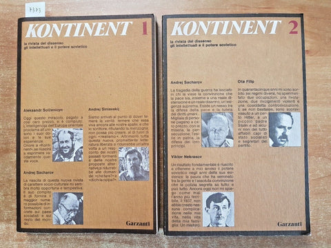 KONTINENT 1+2 rivista del dissenso intellettuali e potere sovietico RUSSIA(