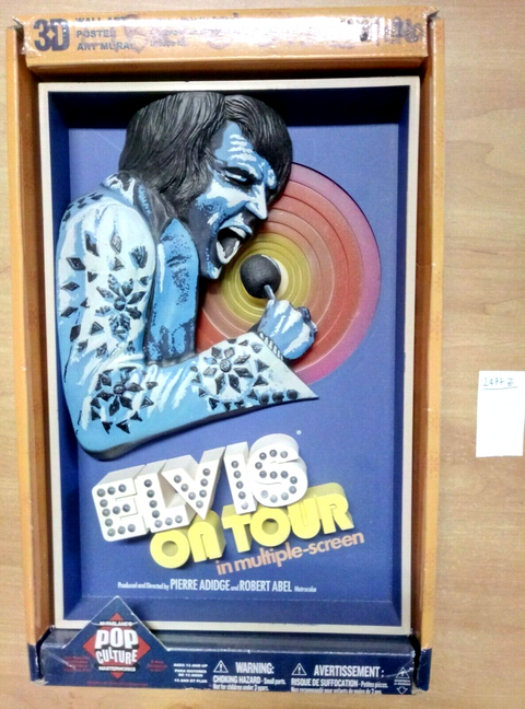 ELVIS PRESLEY ON TOUR IN MULTIPLE-SCREEN 2007 POP CULTURE 3D (2477Z) 2