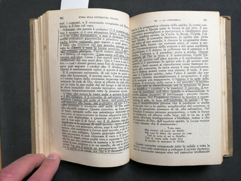 FRANCESCO DE SANCTIS - STORIA DELLA LETTERATURA ITALIANA 1 - Sonzogno 1933(