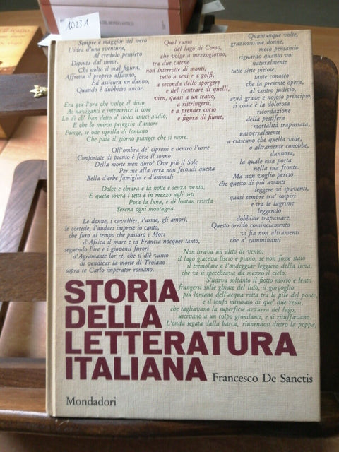 STORIA DELLA LETTERATURA ITALIANA - FRANCESCO DE SANCTIS 1961 MONDADORI (10