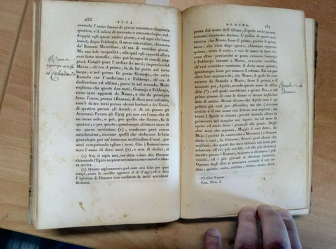 LE VITE DEGLI UOMINI ILLUSTRI PLUTARCO 1822 GIROLAMO POMPEI TOMO 1 PIATTI (