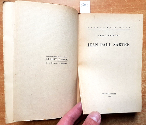 JEAN PAUL SARTRE biografia - Carlo Falconi - Guanda - 1949 - (3614c)