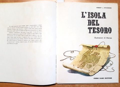 ROBERT LOUIS STEVENSON L'isola del tesoro 1972 Dami Editore GRANDE FORMATO