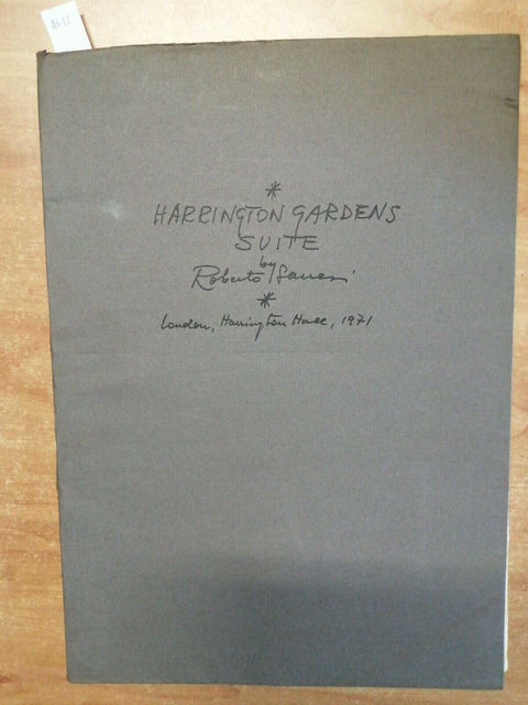 ROBERTO SANESI - HARRINGTON GARDENS SUITE 1975 MULTIART EDITIONS - TADINI (