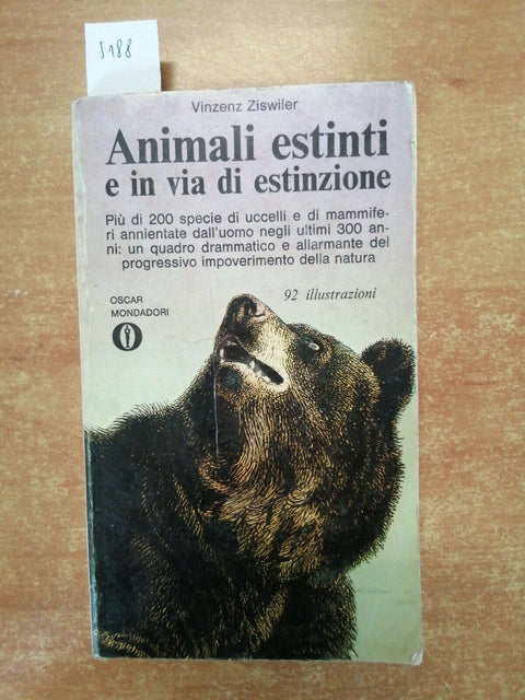 ANIMALI ESTINTI E IN VIA DI ESTINZIONE - VINZENZ ZISWILER 1970 MONDADORI (5