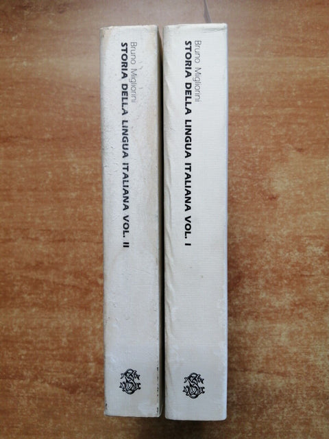 BRUNO MIGLIORINI - STORIA DELLA LINGUA ITALIANA 2 volumi - 1988 - SANSONI (
