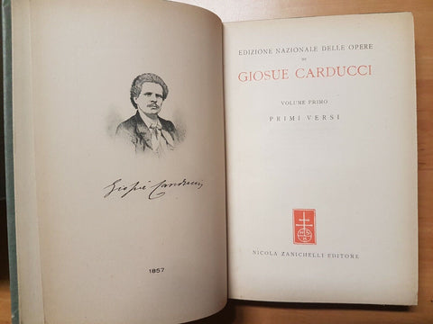 GIOSUE' CARDUCCI EDIZIONE NAZIONALE DELLE OPERE 1944 ZANICHELLI 30 VOLUMI