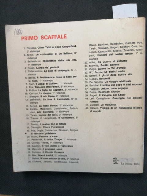 CHARLES DARWIN Viaggio di un naturalista intorno al mondo 1972 Nuova Italia