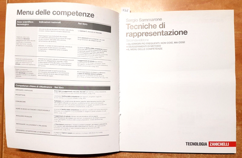 TECNICHE DI RAPPRESENTAZIONE- SERGIO SAMMARONE - 9788808157539 ZANICHELLI (