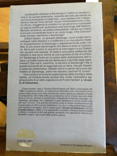 FRANK HERBERT - LA BARRIERA DI SANTAROGA 1988 COSMO NORD(1286A)DUNE FA