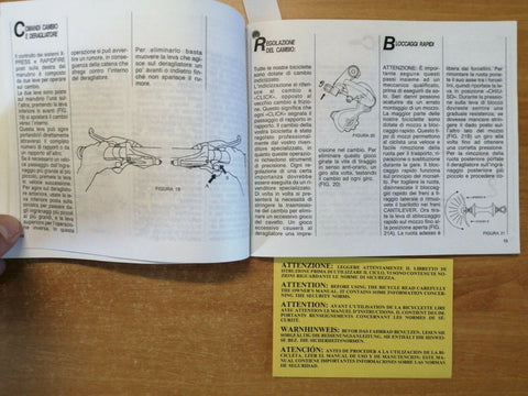 BIANCHI MANUALE USO E MANUTENZIONE - IN 5 LINGUE - CICLISMO BICICLETTA (102