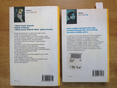 Lotto 2 libri I BASTARDI DI PIZZOFALCONE: BUIO, PANE - De Giovanni EINAUDI