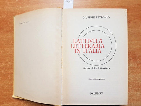 L'attivit letteraria in Italia - GIUSEPPE PETRONIO - 1979 - PALUMBO - (74