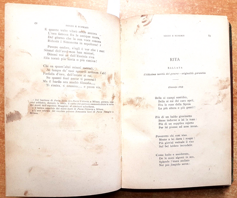 OPERE DI FELICE CAVALLOTTI Sogni e scherzi +il cantico dei Cantici ALIPRANDI7640